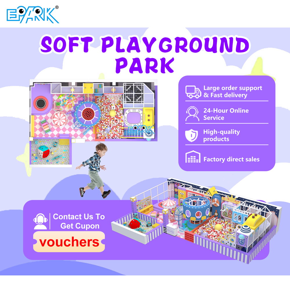 Mini parque infantil blando de 155 m²,EPARK Indoor Playground One-stop Solution