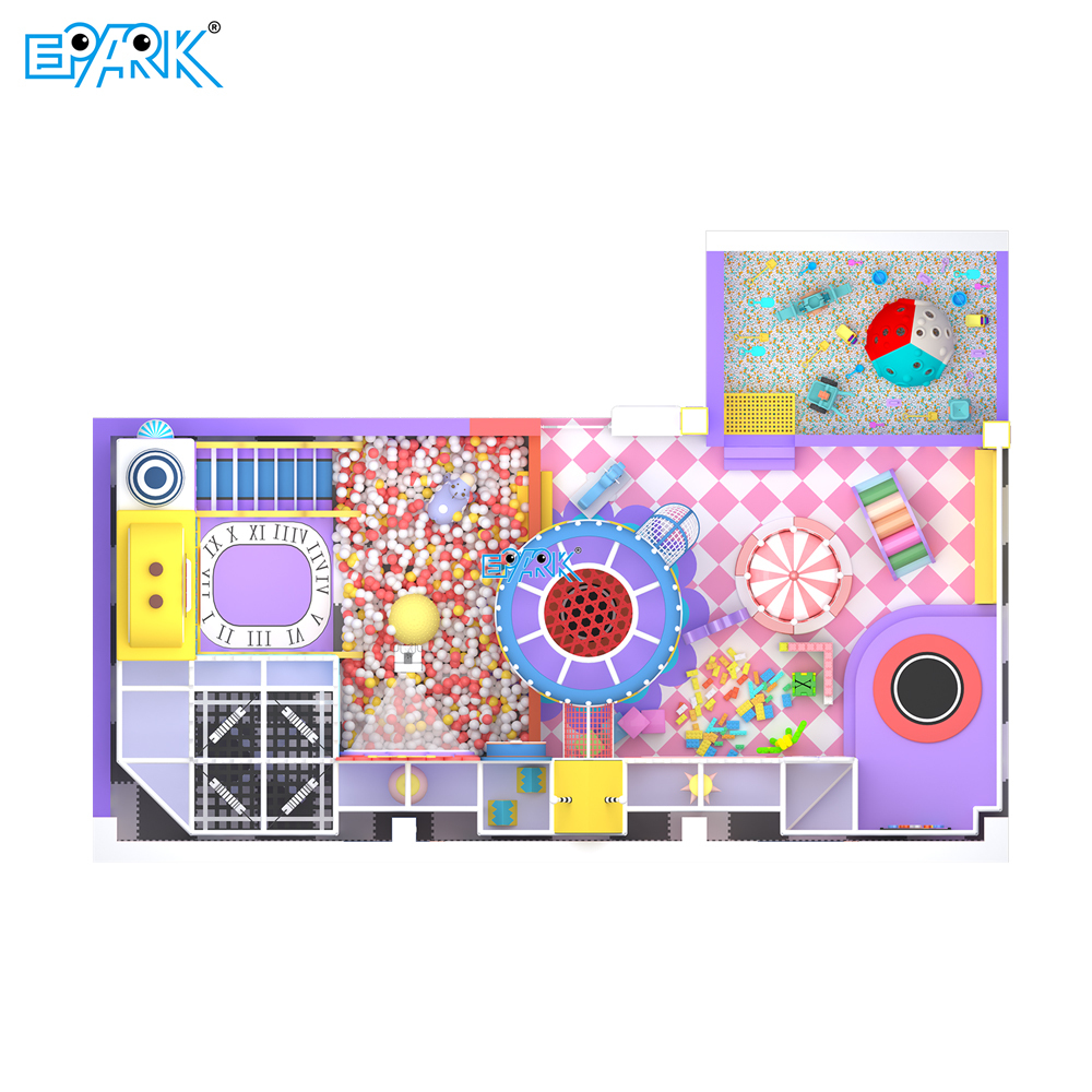Mini parque infantil blando de 155 m²,EPARK Indoor Playground One-stop Solution