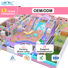 Parque infantil interior blando rosa de 210 m²,EPARK Indoor Playground One-stop Solution