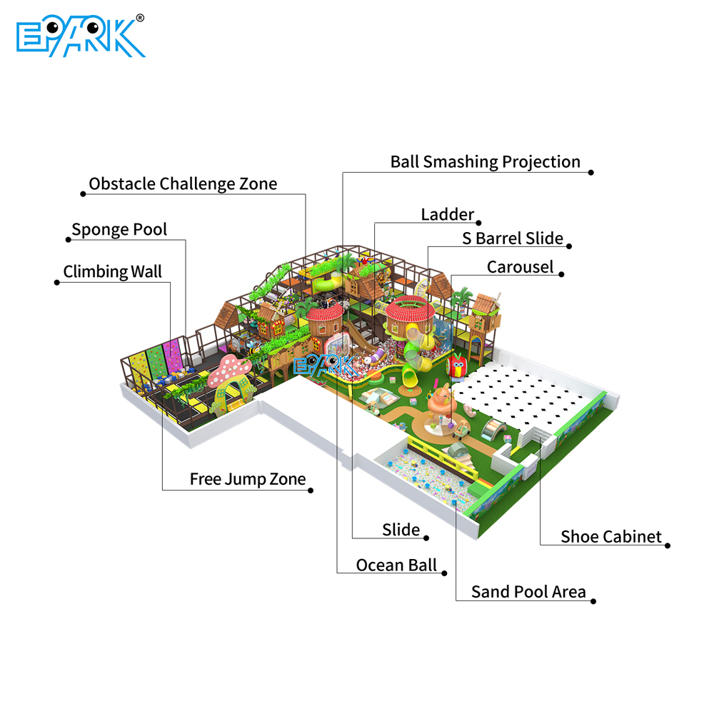 Jungle Theme 480m² Indoor Playground,EPARK Indoor Playground One-stop Solution