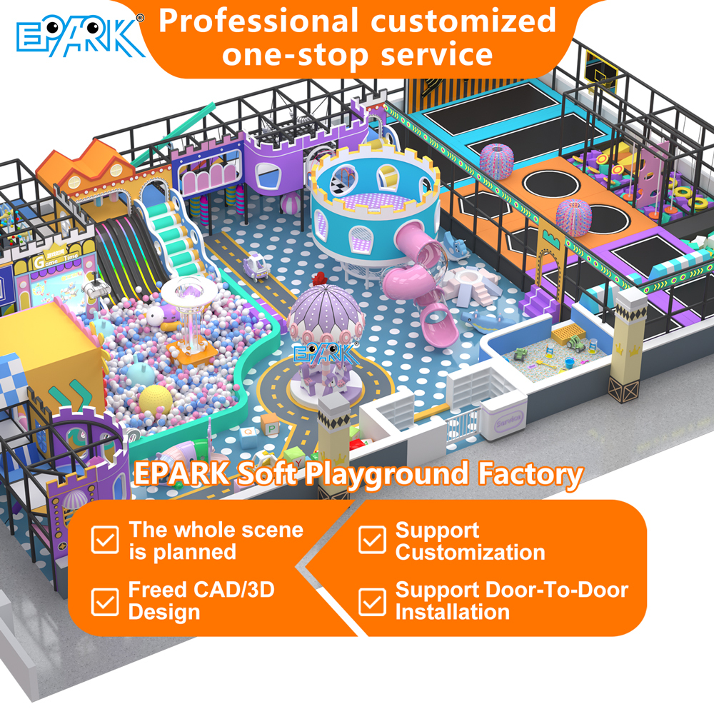 Proveedor de parque infantil interior de 400 m²,EPARK Indoor Playground One-stop Solution