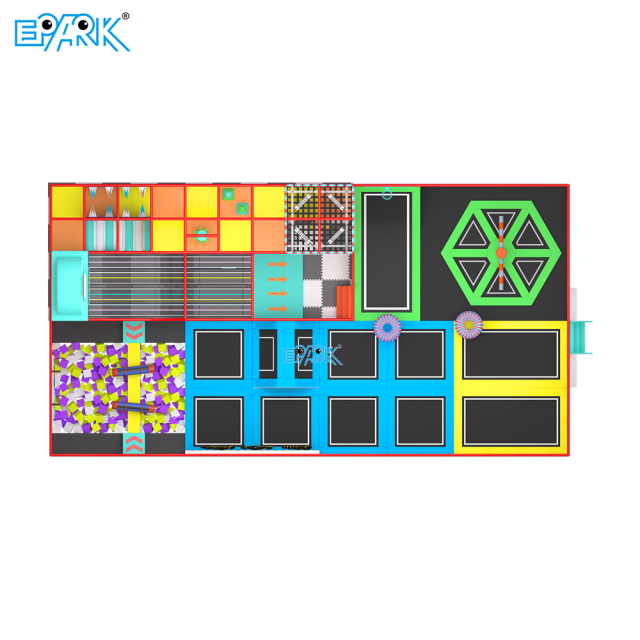 Customized 190m² Trampoline Park For Kids,EPARK Indoor Playground One-stop Solution