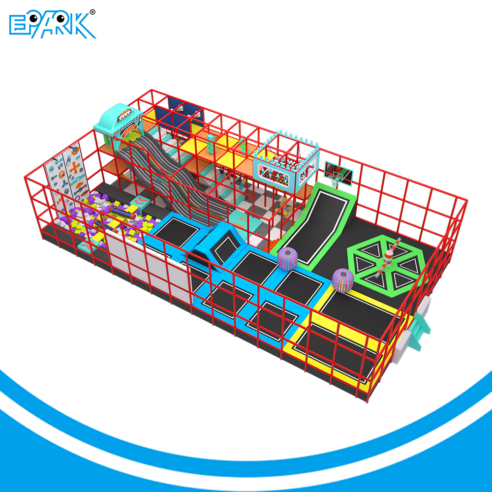 Parque de trampolines personalizado de 190 m² para niños,EPARK Indoor Playground One-stop Solution