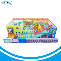 Equipo de juegos blando de 150㎡ con mini trampolín y tobogán,EPARK Indoor Playground One-stop Solution