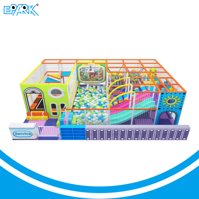 Equipo de juegos blando de 150㎡ con mini trampolín y tobogán,EPARK Indoor Playground One-stop Solution