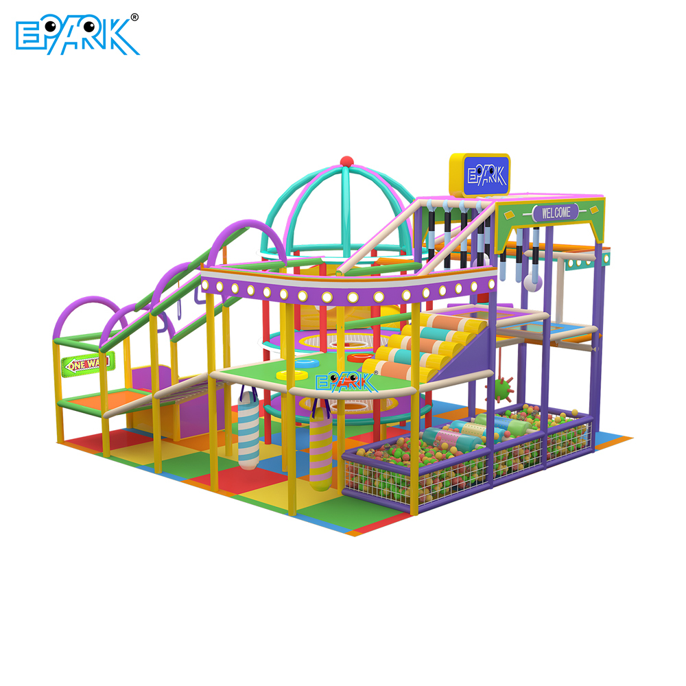 Parque infantil modular EPARK de 22 m² con obstáculos para interiores,EPARK Indoor Playground One-stop Solution