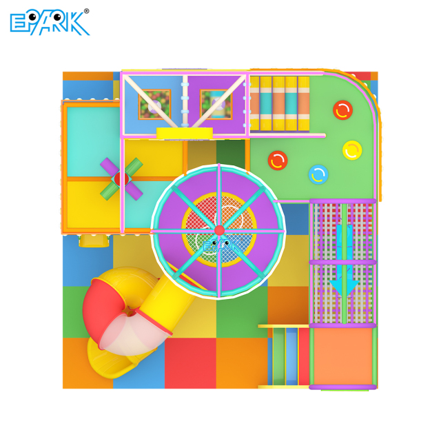 Parque infantil modular EPARK de 22 m² con obstáculos para interiores,EPARK Indoor Playground One-stop Solution