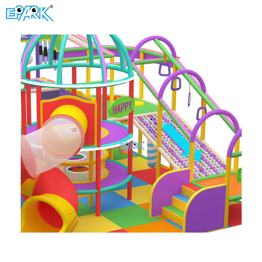 Parque infantil modular EPARK de 22 m² con obstáculos para interiores,EPARK Indoor Playground One-stop Solution