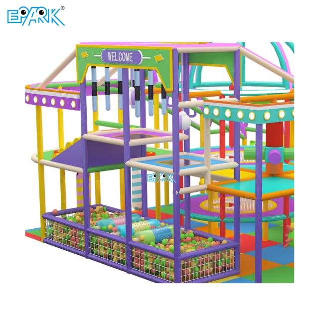 Parque infantil modular EPARK de 22 m² con obstáculos para interiores,EPARK Indoor Playground One-stop Solution