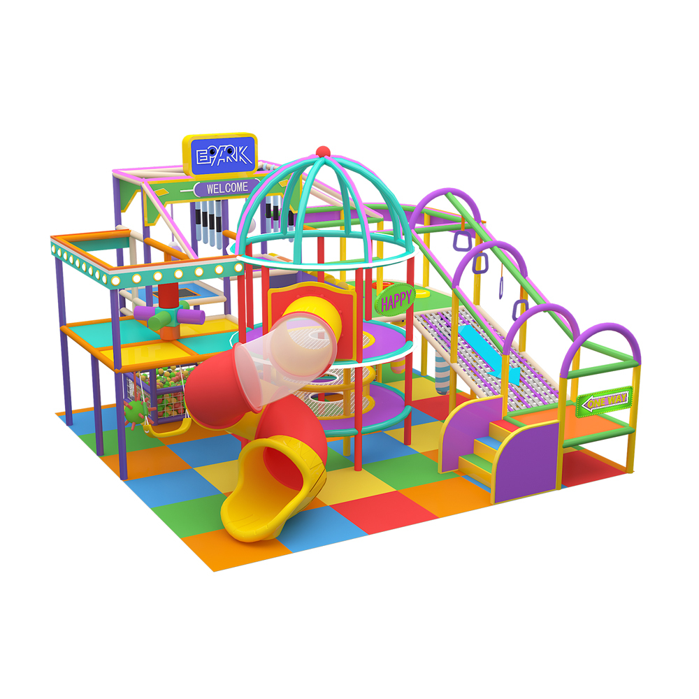Parque infantil modular EPARK de 22 m² con obstáculos para interiores,EPARK Indoor Playground One-stop Solution