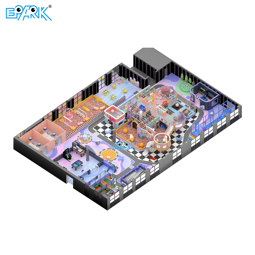 EPARK 630㎡ Kids Playground Area Multy Slide Combination Big Ball Pit,EPARK Indoor Playground One-stop Solution