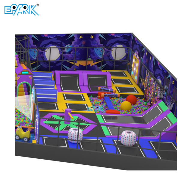 Parque de trampolines para niños EPARK de 470 m² para interiores,EPARK Indoor Playground One-stop Solution