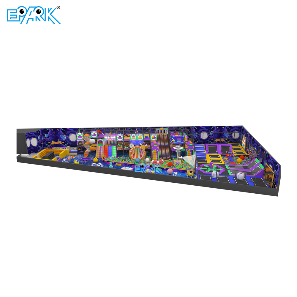Parque de trampolines para niños EPARK de 470 m² para interiores,EPARK Indoor Playground One-stop Solution