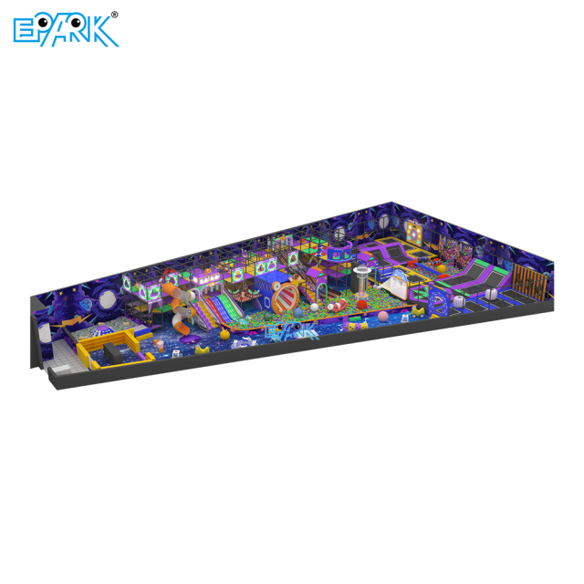 Parque de trampolines para niños EPARK de 470 m² para interiores,EPARK Indoor Playground One-stop Solution