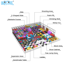 Equipo de juego blando comercial interior personalizado de 400 m² para deportes de aventura,EPARK Indoor Playground One-stop Solution