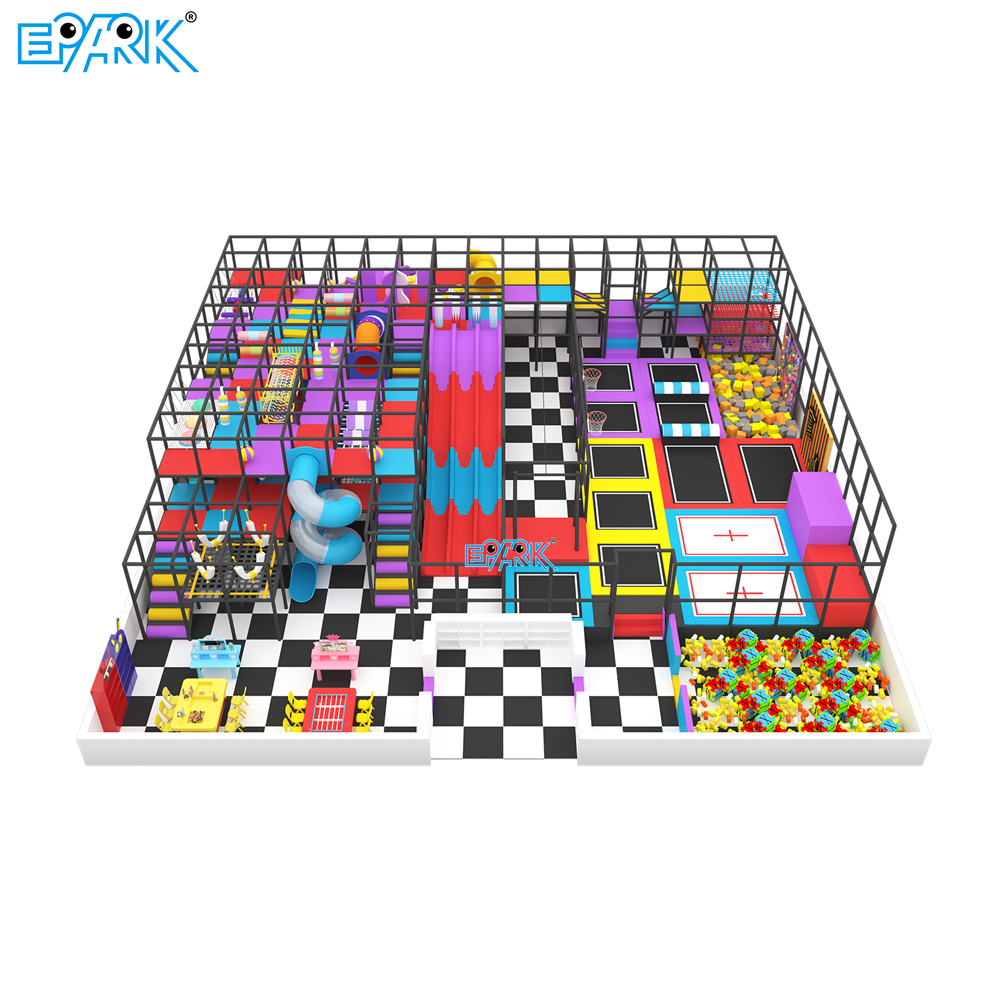 Equipo de juego blando comercial interior personalizado de 400 m² para deportes de aventura,EPARK Indoor Playground One-stop Solution