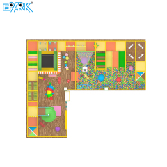 Parque infantil interior personalizado EPARK con zona de trampolines y piscina de pelotas,EPARK Indoor Playground One-stop Solution