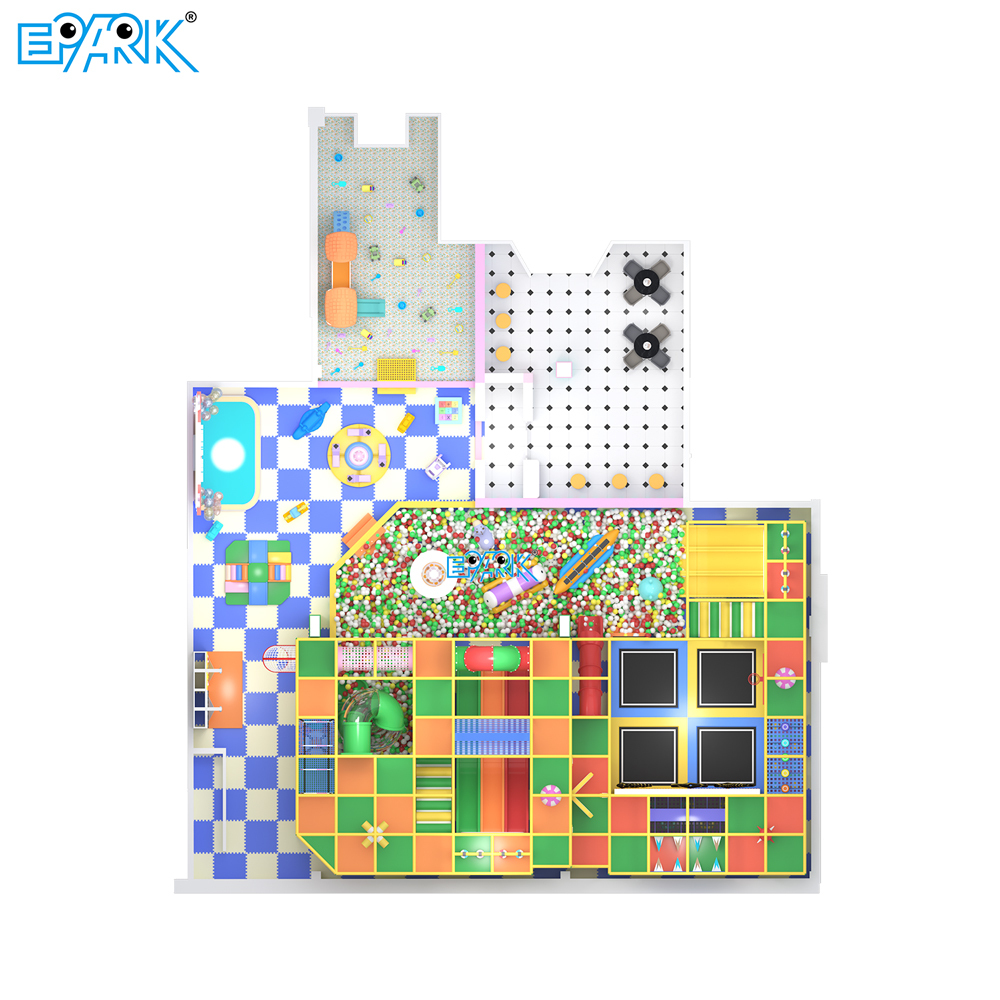 Toboganes suaves temáticos EPARK de 500 m² para niños pequeños,EPARK Indoor Playground One-stop Solution