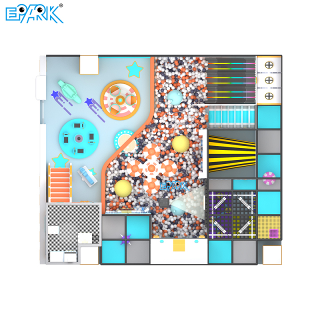 Proveedor de estructuras de juegos para niños pequeños en interiores