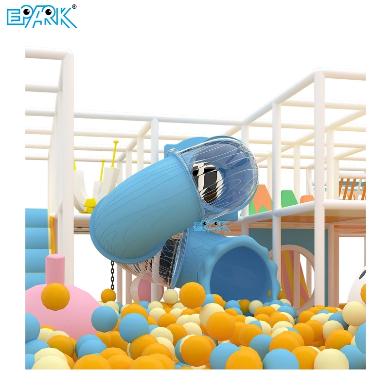 Toboganes suaves para niños, diversión con obstáculos en piscina de pelotas,EPARK Indoor Playground One-stop Solution