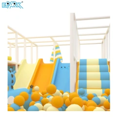 Toboganes suaves para niños, diversión con obstáculos en piscina de pelotas,EPARK Indoor Playground One-stop Solution