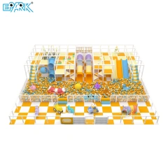 Toboganes suaves para niños, diversión con obstáculos en piscina de pelotas,EPARK Indoor Playground One-stop Solution