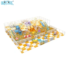 Toboganes suaves para niños, diversión con obstáculos en piscina de pelotas,EPARK Indoor Playground One-stop Solution