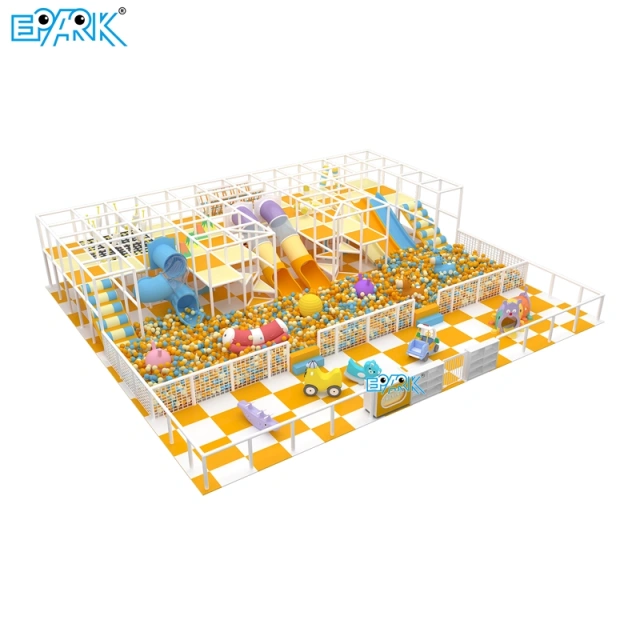 Toboganes suaves para niños, diversión con obstáculos en piscina de pelotas,EPARK Indoor Playground One-stop Solution