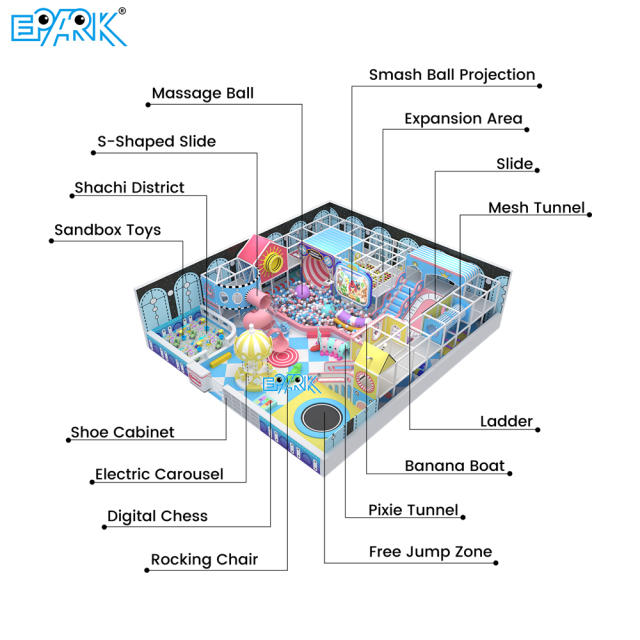 commercial size indoor playground equipment prices
