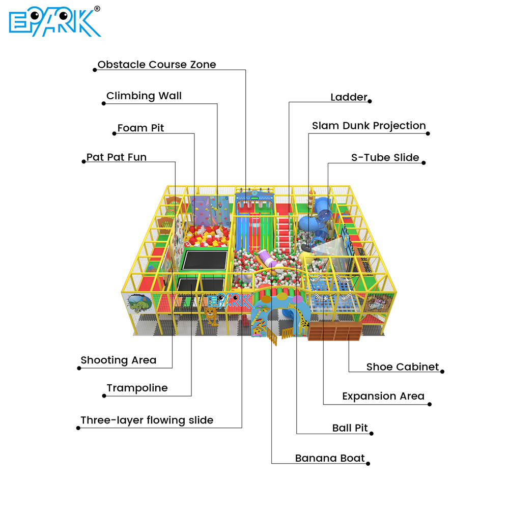 indoor trampoline park equipment