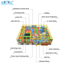 indoor trampoline park equipment