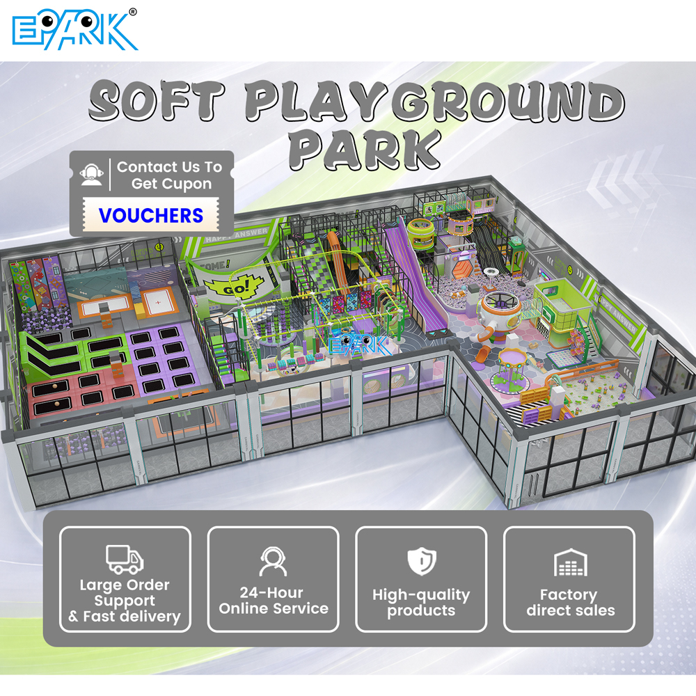 1500m² Large Commercial Indoor Soft Playground,EPARK Indoor Playground One-stop Solution
