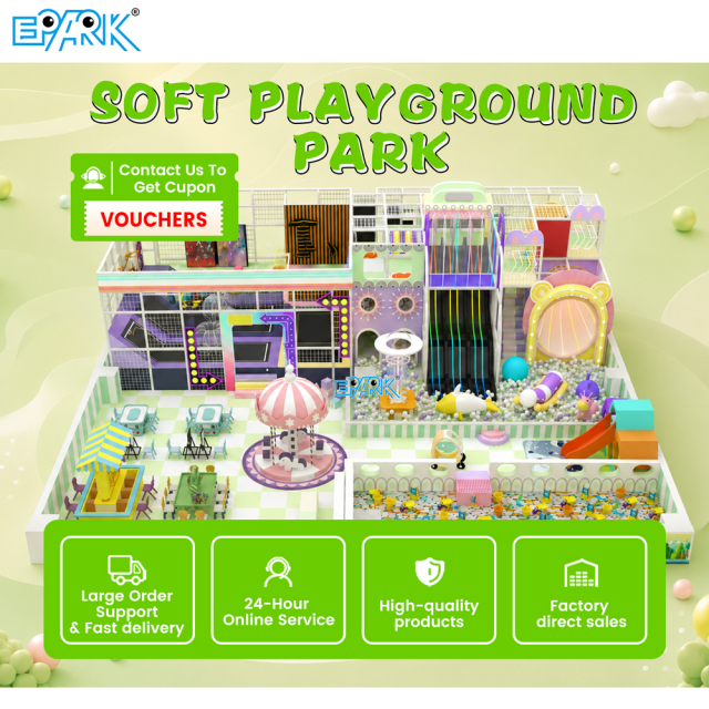 284㎡ Modern Indoor Soft Playground with Slides,EPARK Indoor Playground One-stop Solution