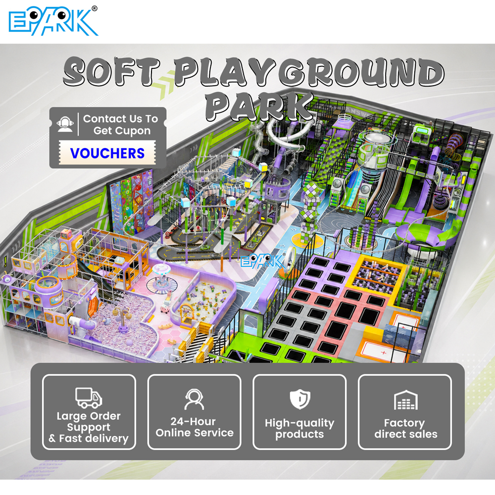 2000㎡ Futuristic Indoor Soft Playground with Adventure Zones,EPARK Indoor Playground One-stop Solution