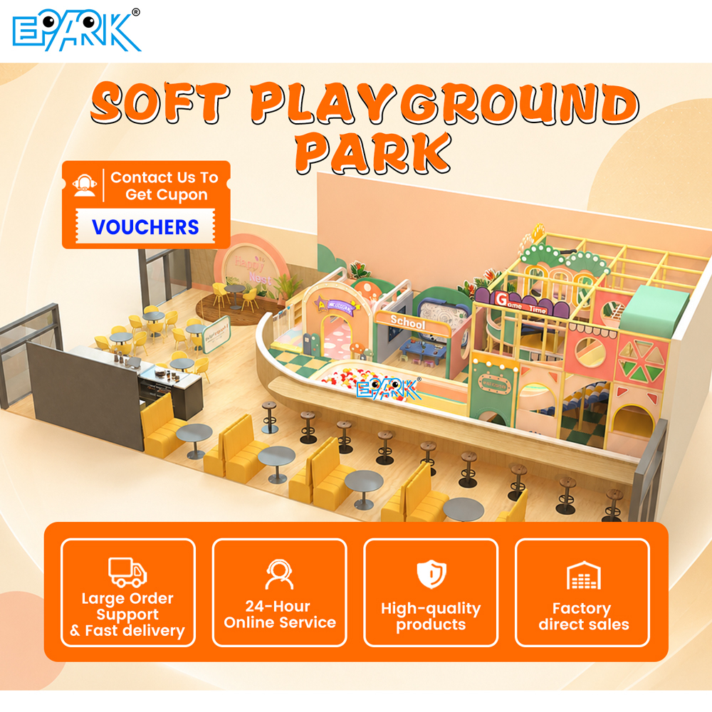 180㎡ Indoor Playground with Slides & Role Play Zone,EPARK Indoor Playground One-stop Solution
