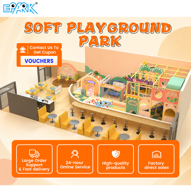 180㎡ Indoor Playground with Slides & Role Play Zone,EPARK Indoor Playground One-stop Solution