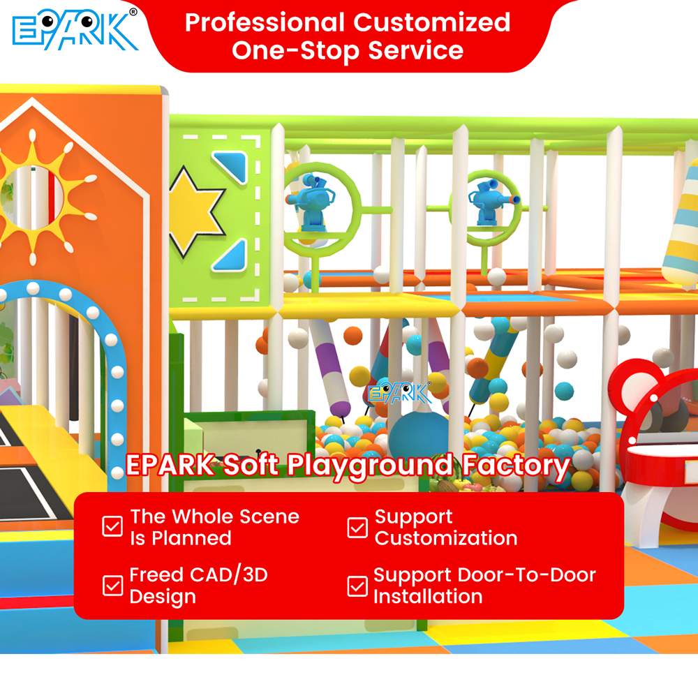 225㎡ Colorful Indoor Soft Playground Design,EPARK Indoor Playground One-stop Solution