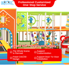 225㎡ Colorful Indoor Soft Playground Design,EPARK Indoor Playground One-stop Solution