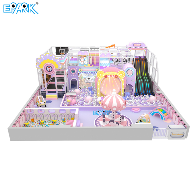 190㎡ Purple Theme Indoor Playground with Slides & Ball Pit,EPARK Indoor Playground One-stop Solution