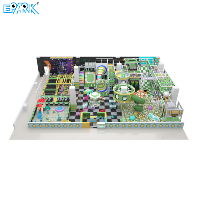 440㎡ Modern Indoor Soft Playground with Trampoline & Slides,EPARK Indoor Playground One-stop Solution