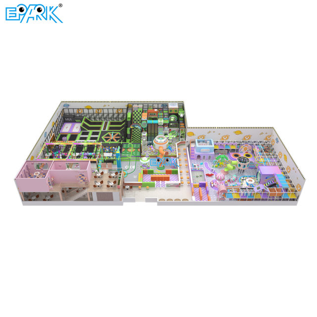 1212㎡ Large Indoor Playground with Trampoline & Adventure Zones,EPARK Indoor Playground One-stop Solution