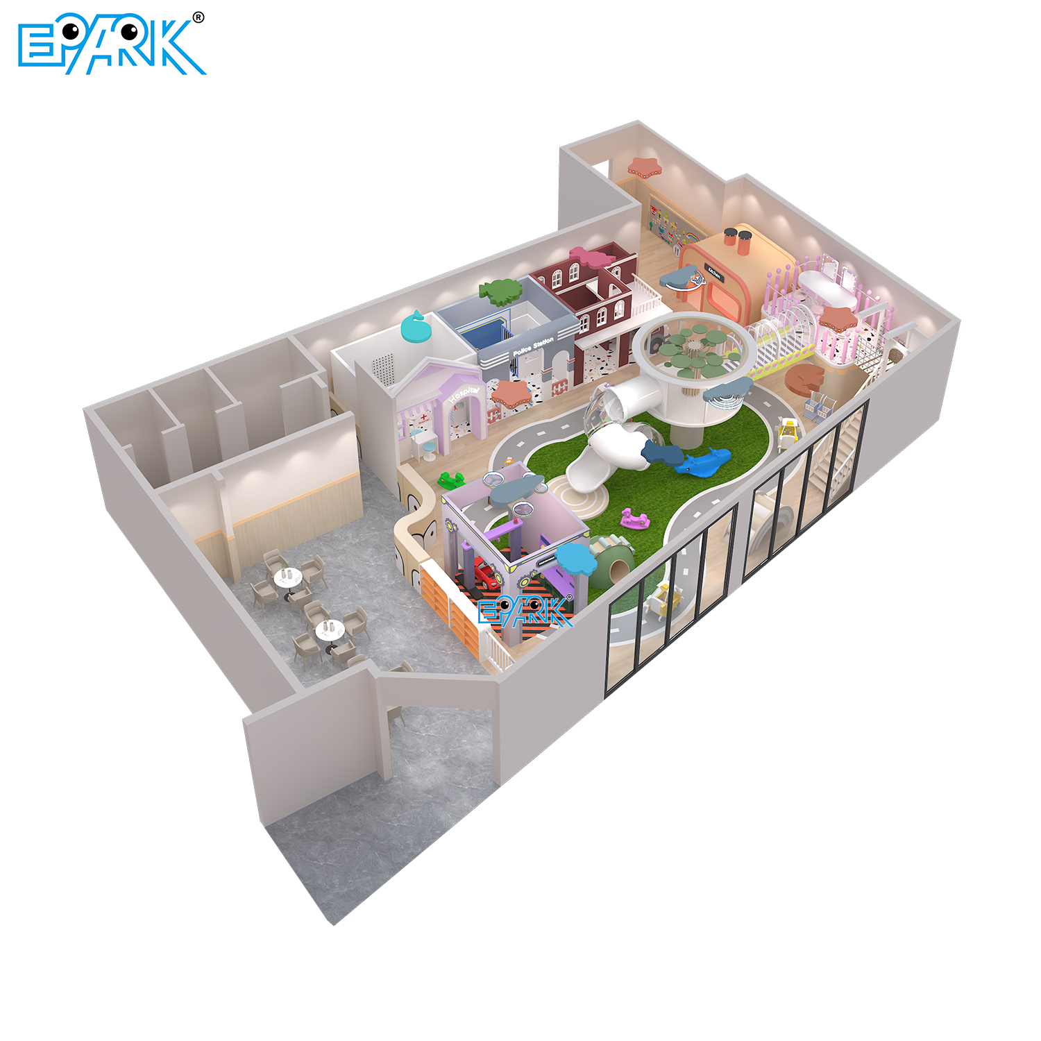 118 m² Custom Themed Indoor Soft Playground,EPARK Indoor Playground One-stop Solution