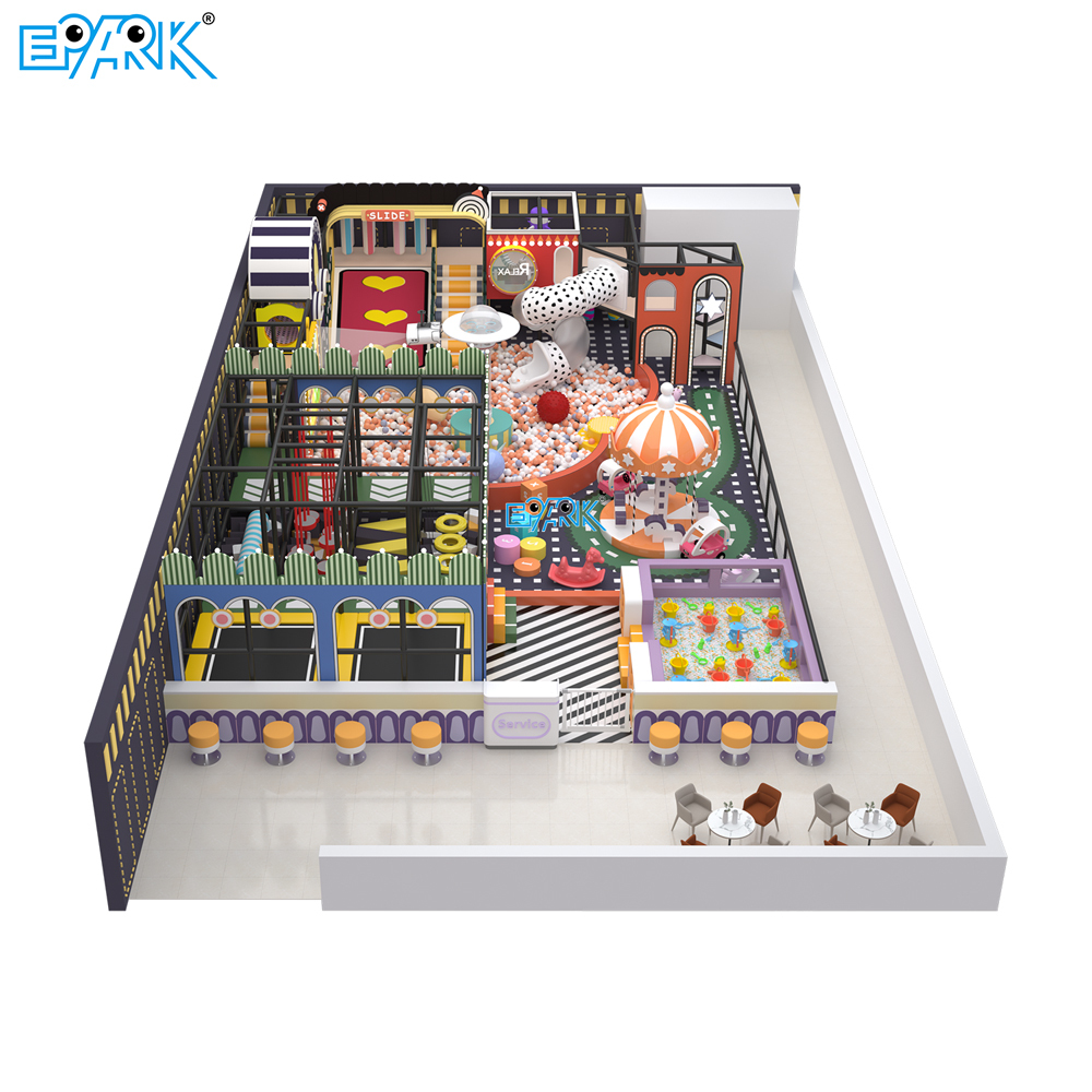 260㎡ Modern Indoor Soft Playground Design,EPARK Indoor Playground One-stop Solution