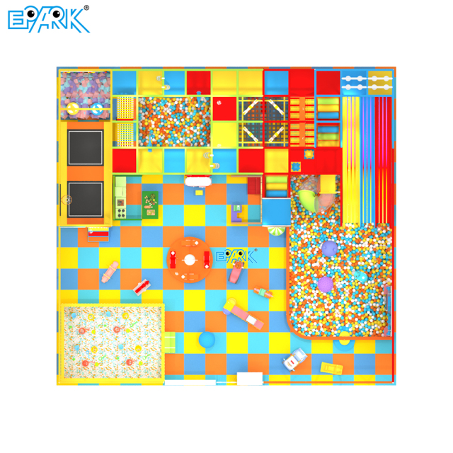 225㎡ Colorful Indoor Soft Playground Design,EPARK Indoor Playground One-stop Solution