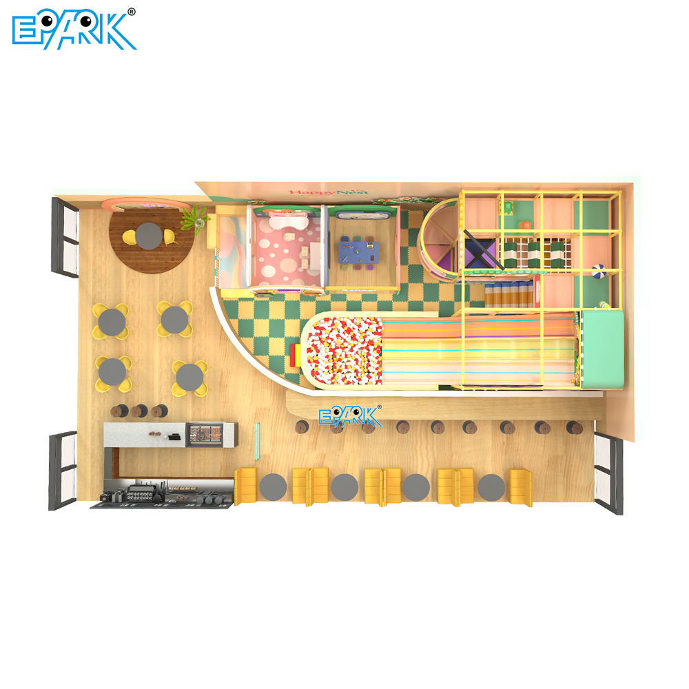 180㎡ Indoor Playground with Slides & Role Play Zone,EPARK Indoor Playground One-stop Solution