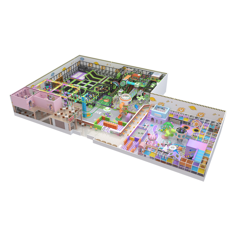 1212㎡ Large Indoor Playground with Trampoline & Adventure Zones,EPARK Indoor Playground One-stop Solution