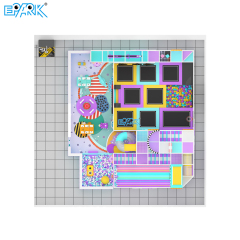 195㎡ Colorful Indoor Playground with Slides & Trampoline,EPARK Indoor Playground One-stop Solution