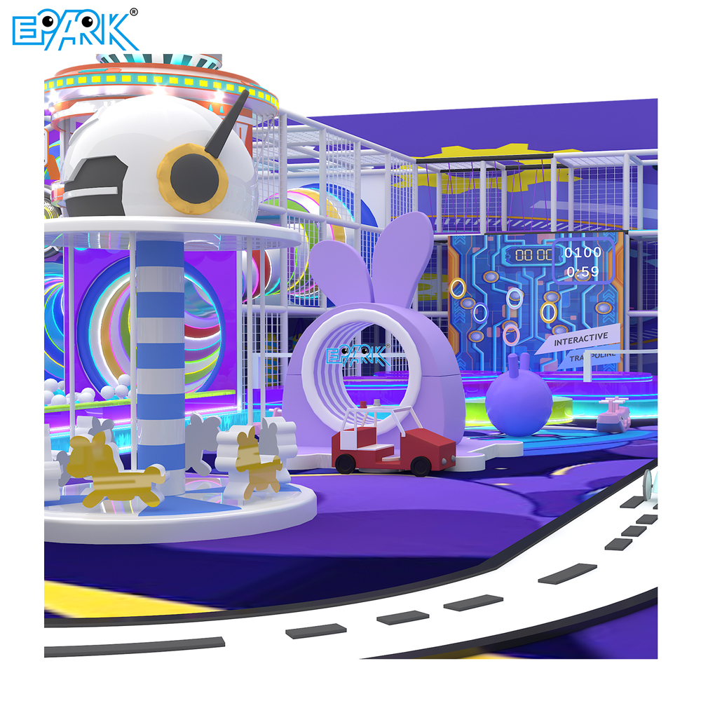 1880㎡ Large Indoor Playground with Trampoline & Slides,EPARK Indoor Playground One-stop Solution