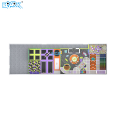 393㎡ Futuristic Indoor Playground with Trampoline & Slides,EPARK Indoor Playground One-stop Solution