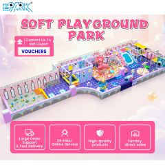 195㎡ Pink Indoor Playground with Slides and Ball Pool,EPARK Indoor Playground One-stop Solution